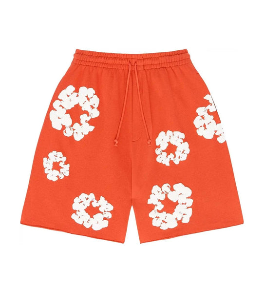 Denim Tears Cotton Wreath Shorts Orange – Restock AR