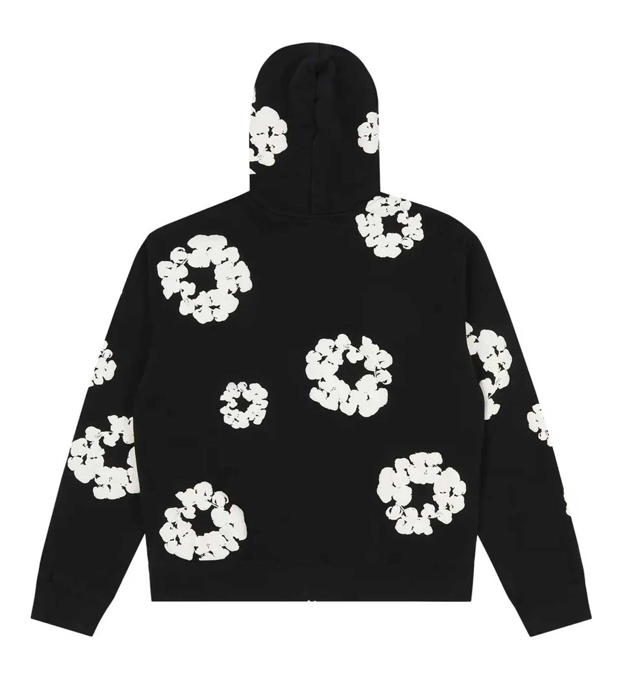 Denim Tears Black Cotton Wreath Hoodie | Restock AR