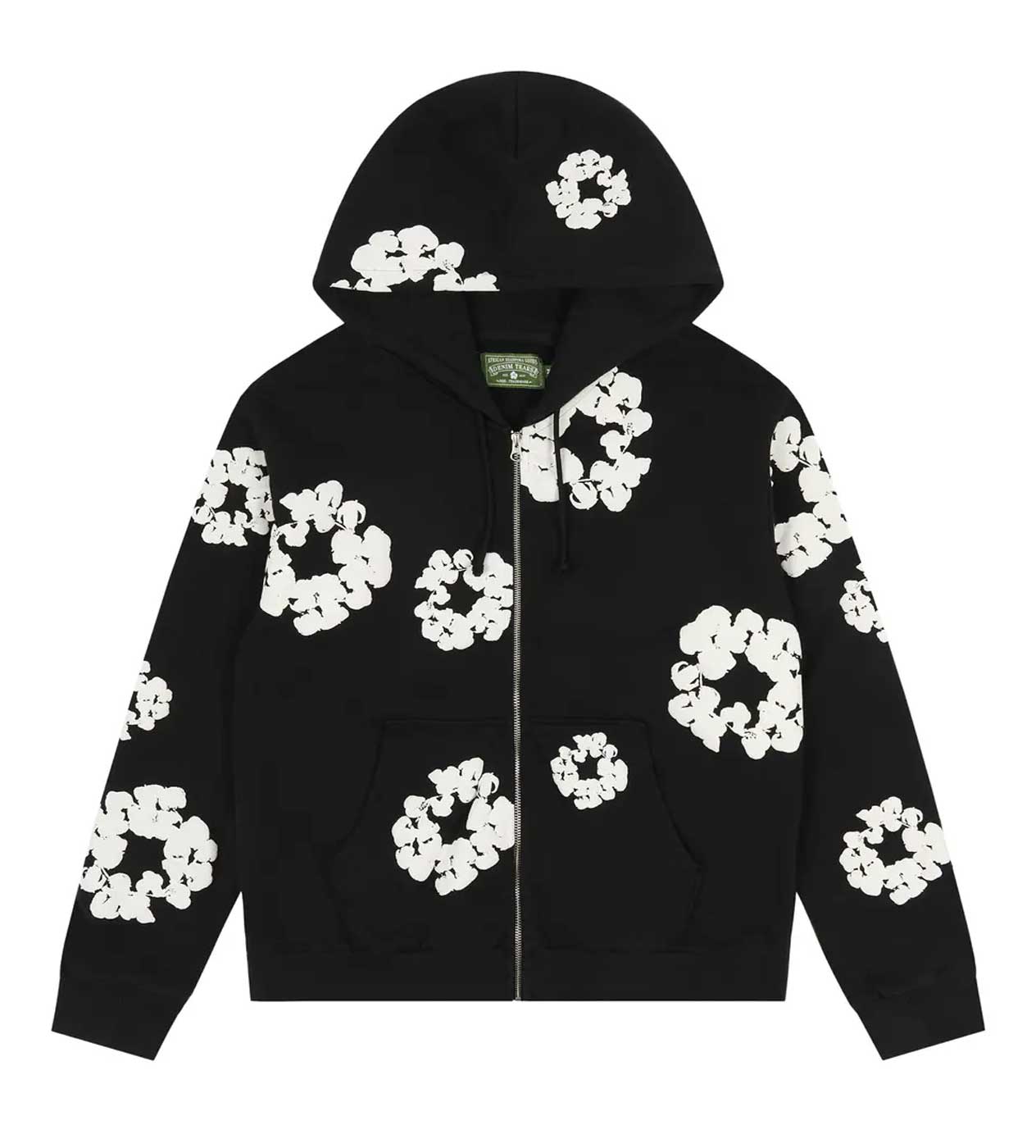 Denim Tears Black Cotton Wreath Hoodie | Restock AR