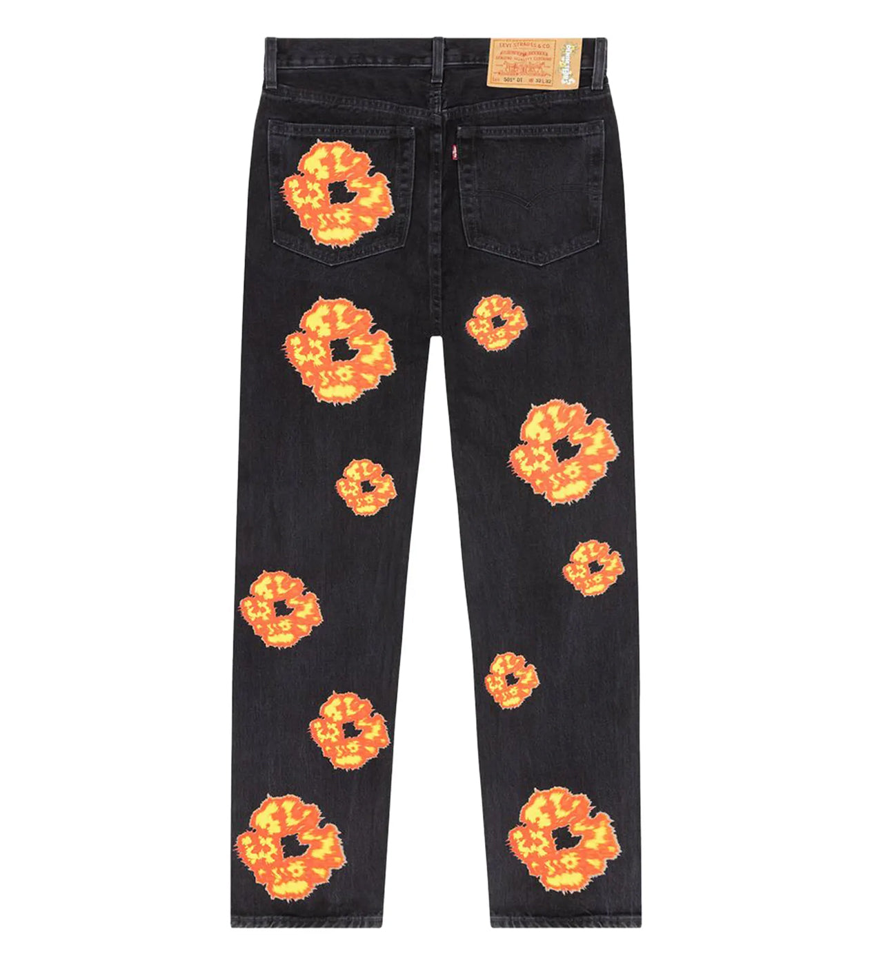Denim Tears Offset Cotton Wreath Jeans Black – Restock AR