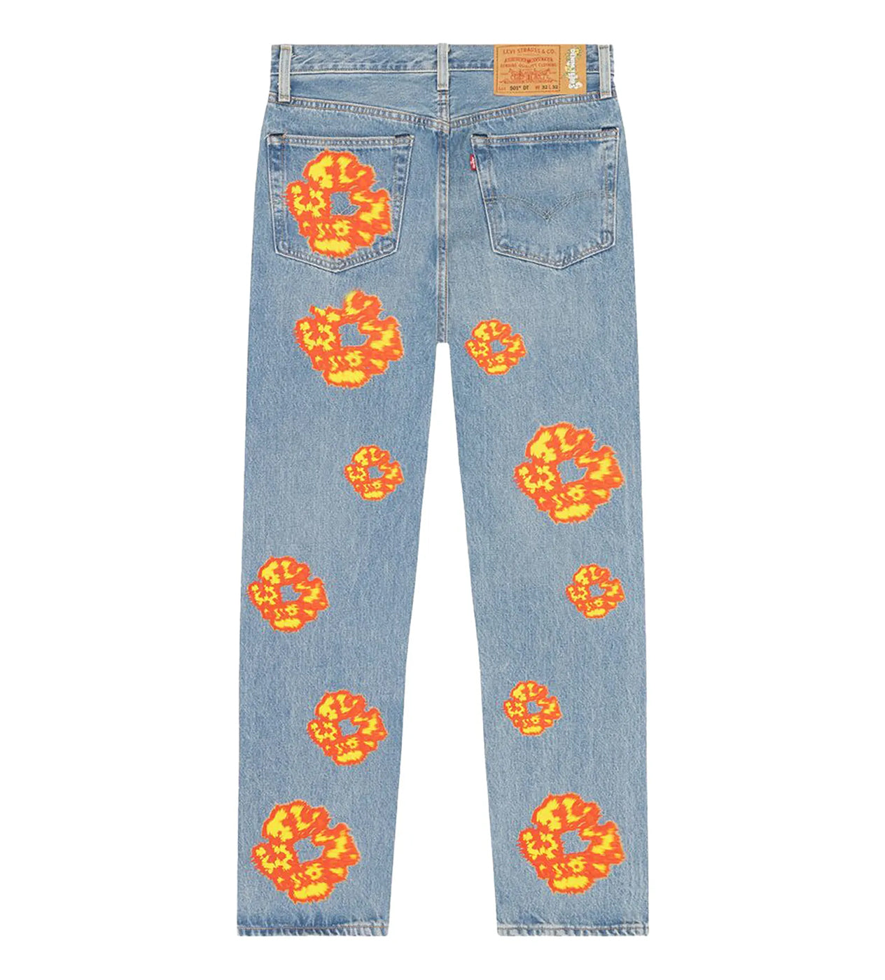 DENIM TEARS × OFFSET Denim 30 macra Denim Tears Offset Cotton Wreath Jeans Light Blue Wash – Restock AR