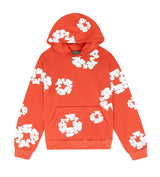 Denim Tears Orange Cotton Wreath Hoodie Front View