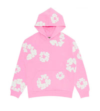 Denim Tears Pink Cotton Wreath Hoodie Front