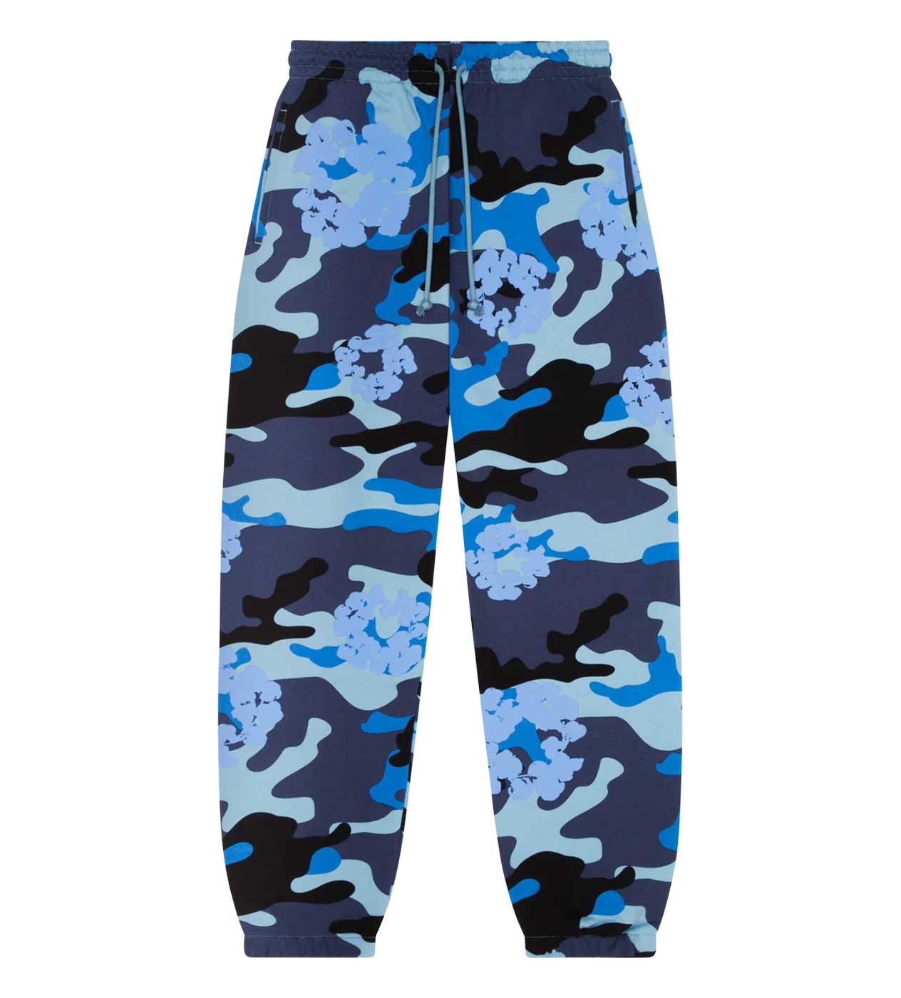 Denim Tears Wreath Sweatpants Blue Camo – Restock AR