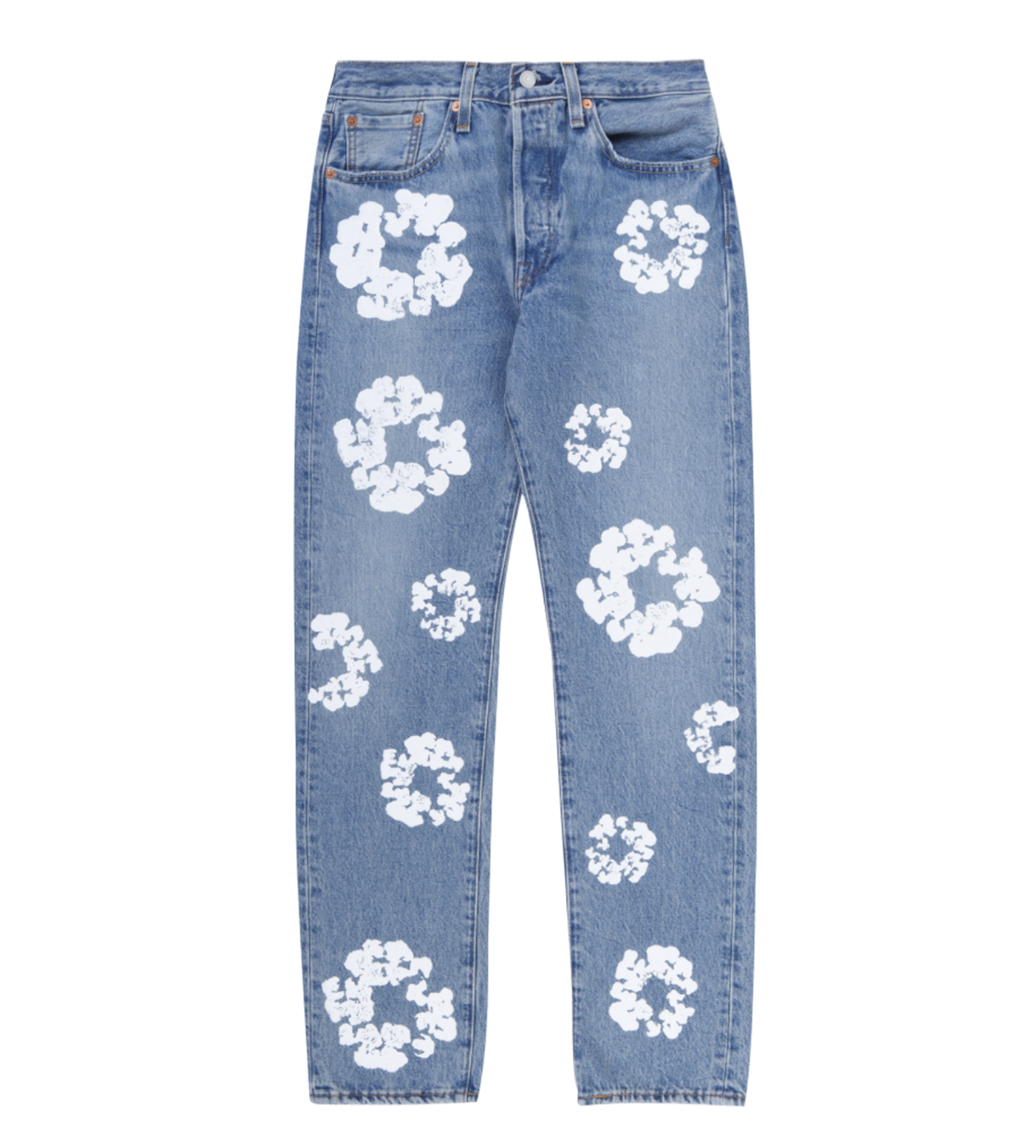 Demin Tear Rug Denim Tears x Levi's Cotton Wreath Light Blue Wash – Restock AR