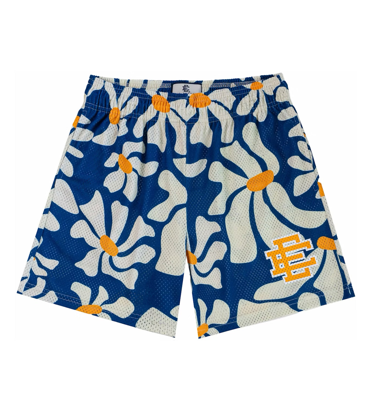 Eric Emanuel Basic Shorts Blue Daises