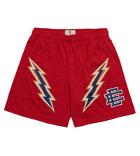 Eric Emanuel Copper Lightning Shorts Red