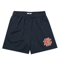 Eric Emanuel Red Logo Shorts Navy front