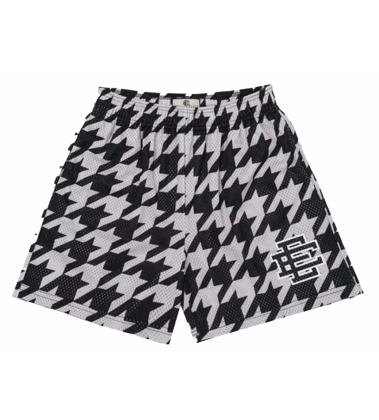 Eric Emanuel Short Black/Bone Houndstooth front