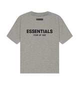 Essentials Dark Oatmeal Velvet Tee