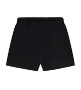 Essentials Jet Black Shorts Back