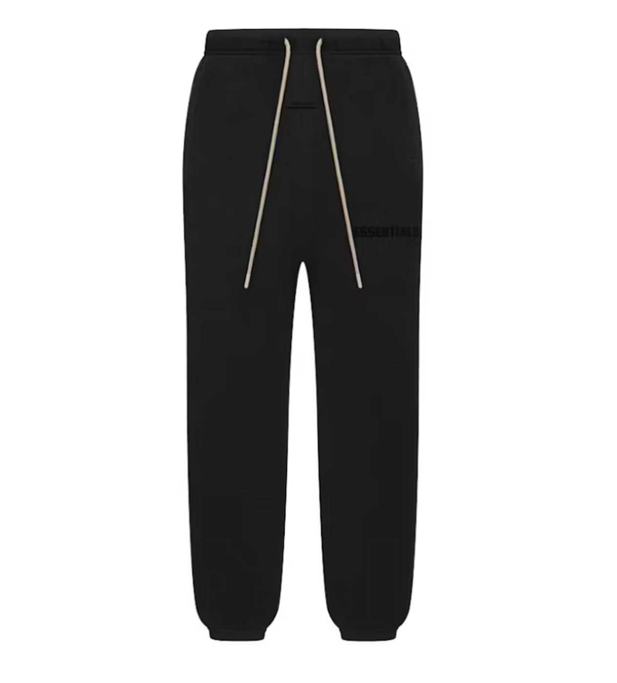 Essentials Jet Black Sweatpants front