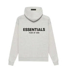 Essentials Light Oatmeal Velvet Hoodie