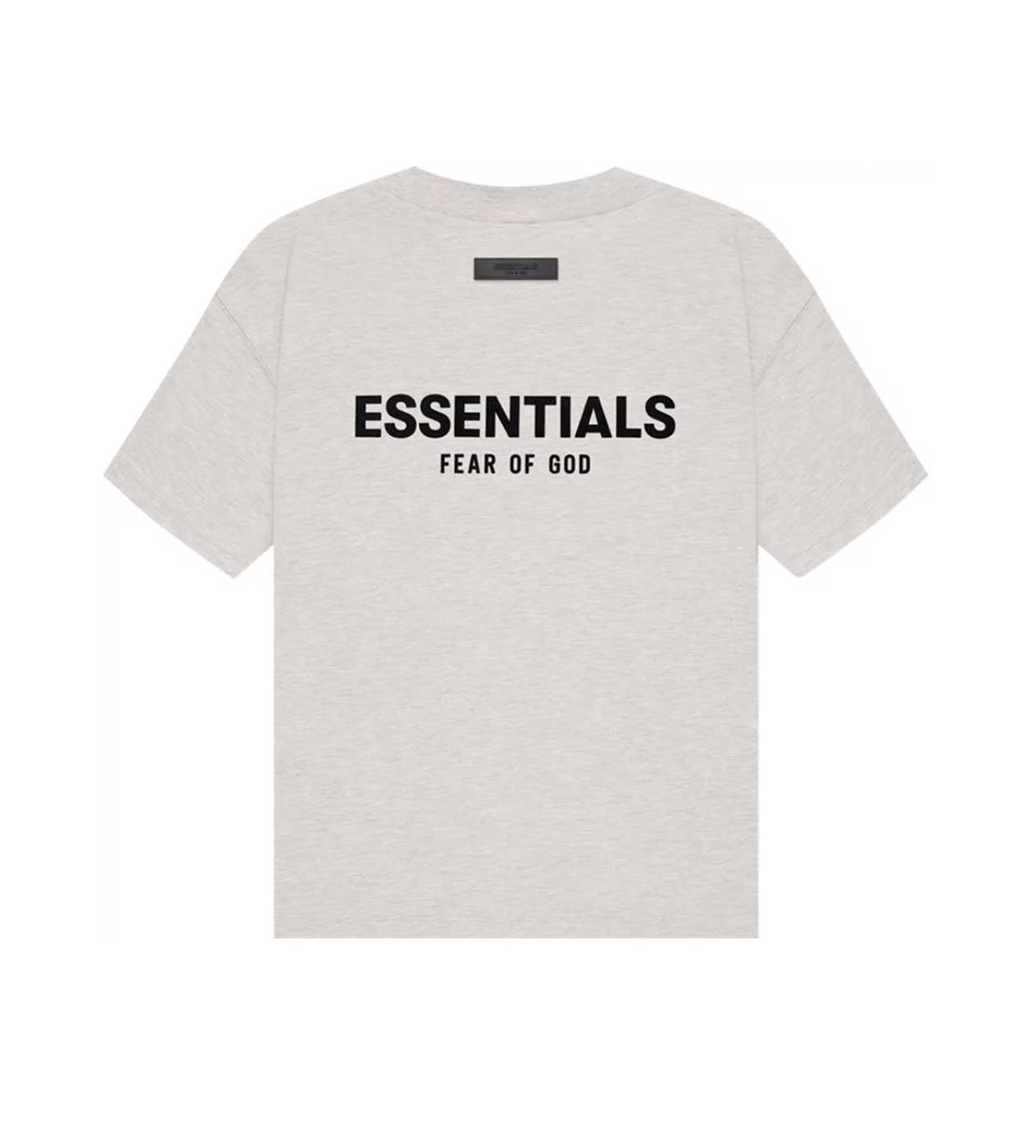 Essentials Light Oatmeal Velvet Tee