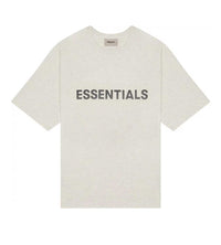 Essentials Oatmeal Tee Front Logo