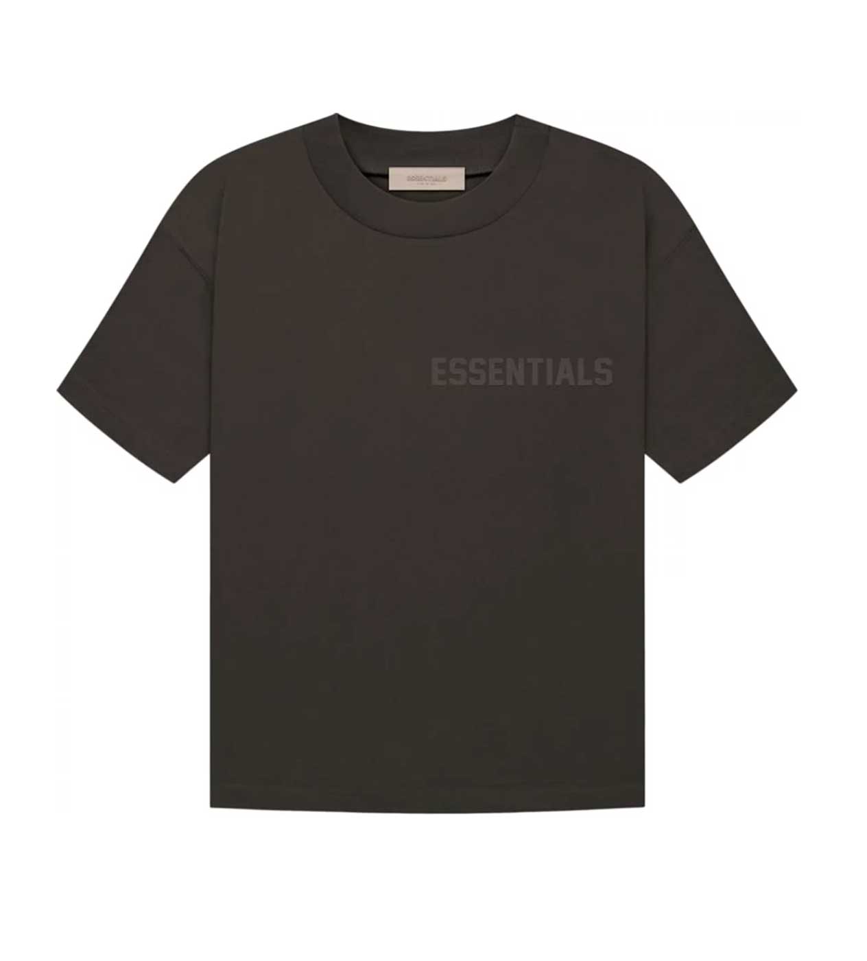 Essentials Off Black Tee Front View