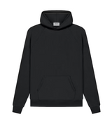 Essentials Black Hoodie Back Logo