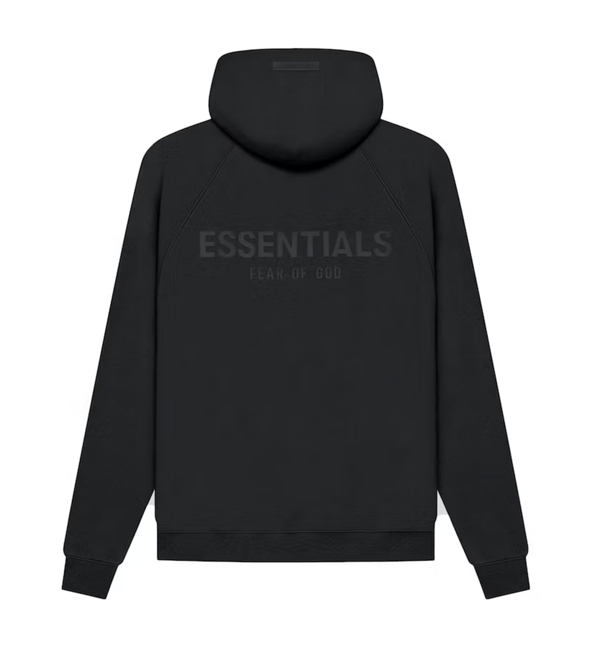 Essentials Back Label Essentials Black Hoodie Back Logo – Restock AR