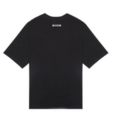 Essentials Black Tee Front Logo