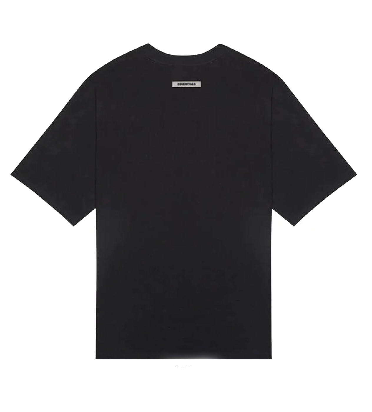 Essentials Black Tee Front Logo