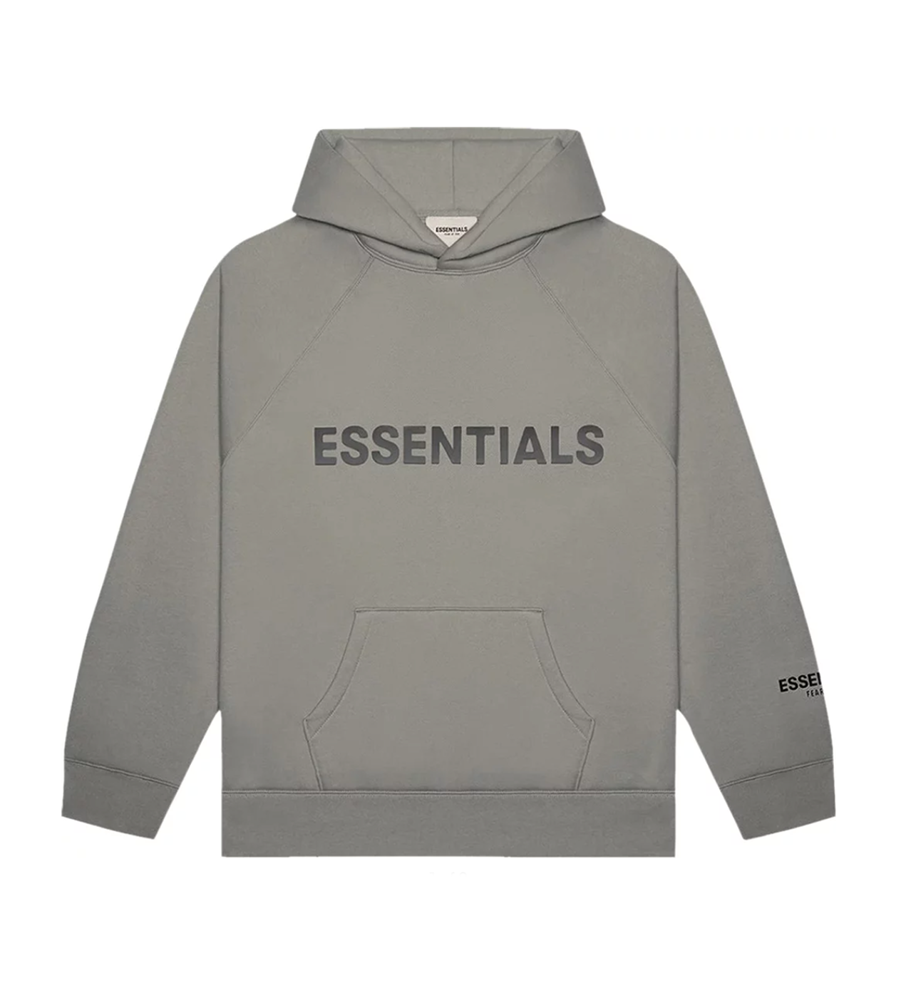 Essentials Cement Hoodie Front Logo