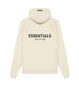 Essentials Cream Hoodie Back Logo