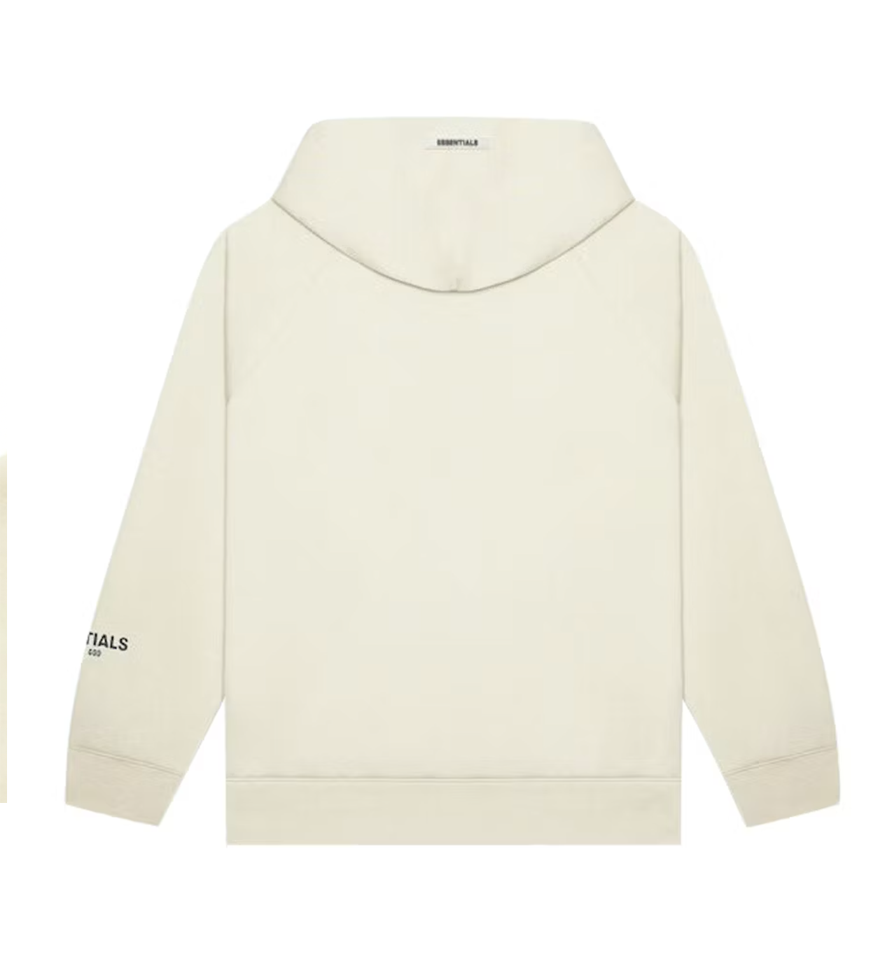 Essentials Cream Hoodie Front Logo