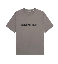 Essentials Taupe Tee Front Logo