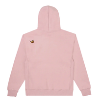 Felt Butterfly Fleece Hoodie Pink