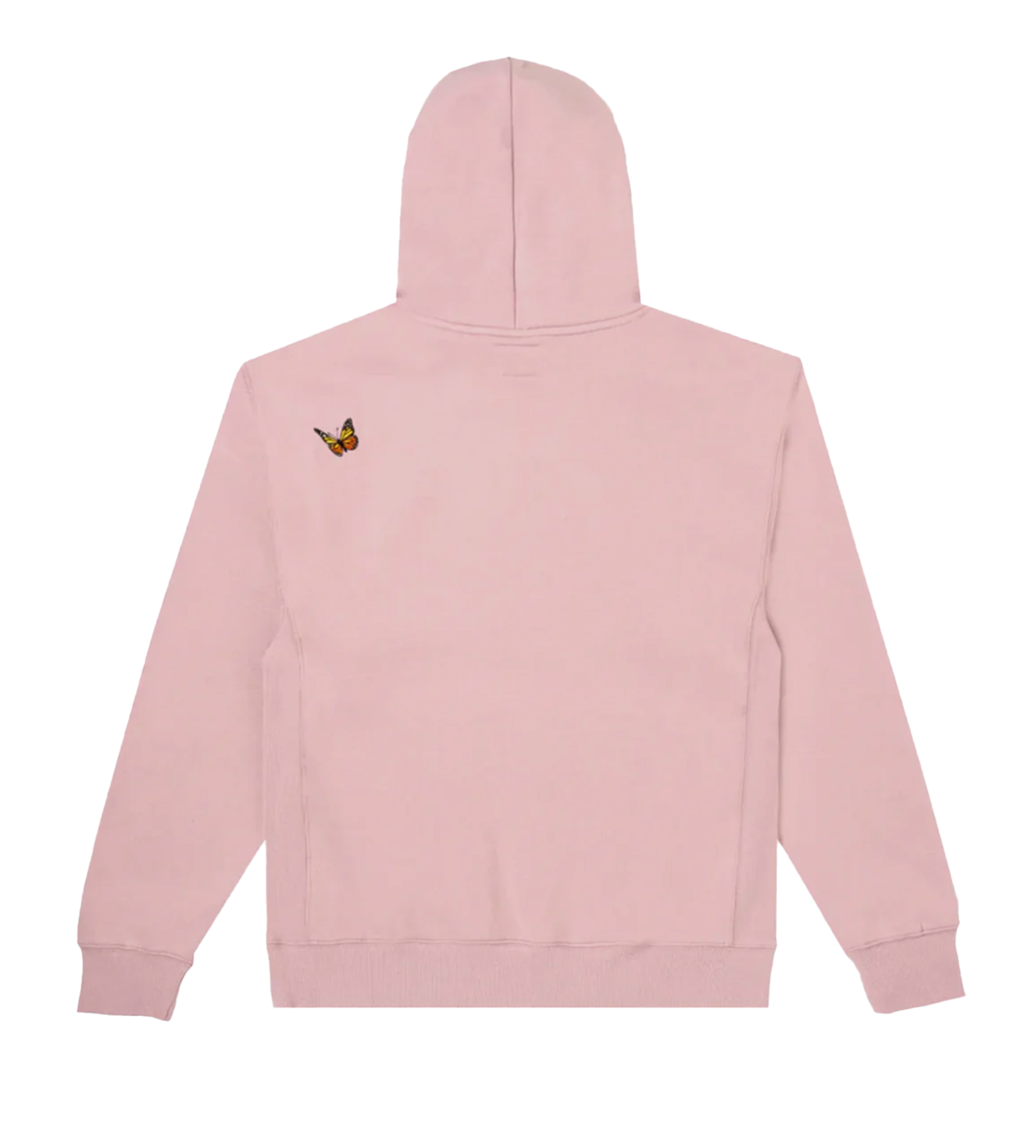 Felt Butterfly Fleece Hoodie Pink