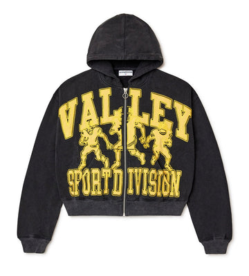 Vale Forever Cursive Zip Up Black