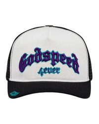 Forever Trucker Hat White/Black/Purple