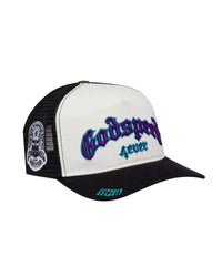 Forever Trucker Hat White/Black/Purple