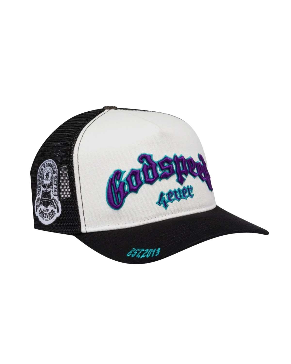Forever Trucker Hat White/Black/Purple