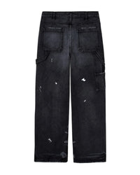 GV Gallery Blackberry Carpenter Pants black, back view showing back pockets and hammer loop