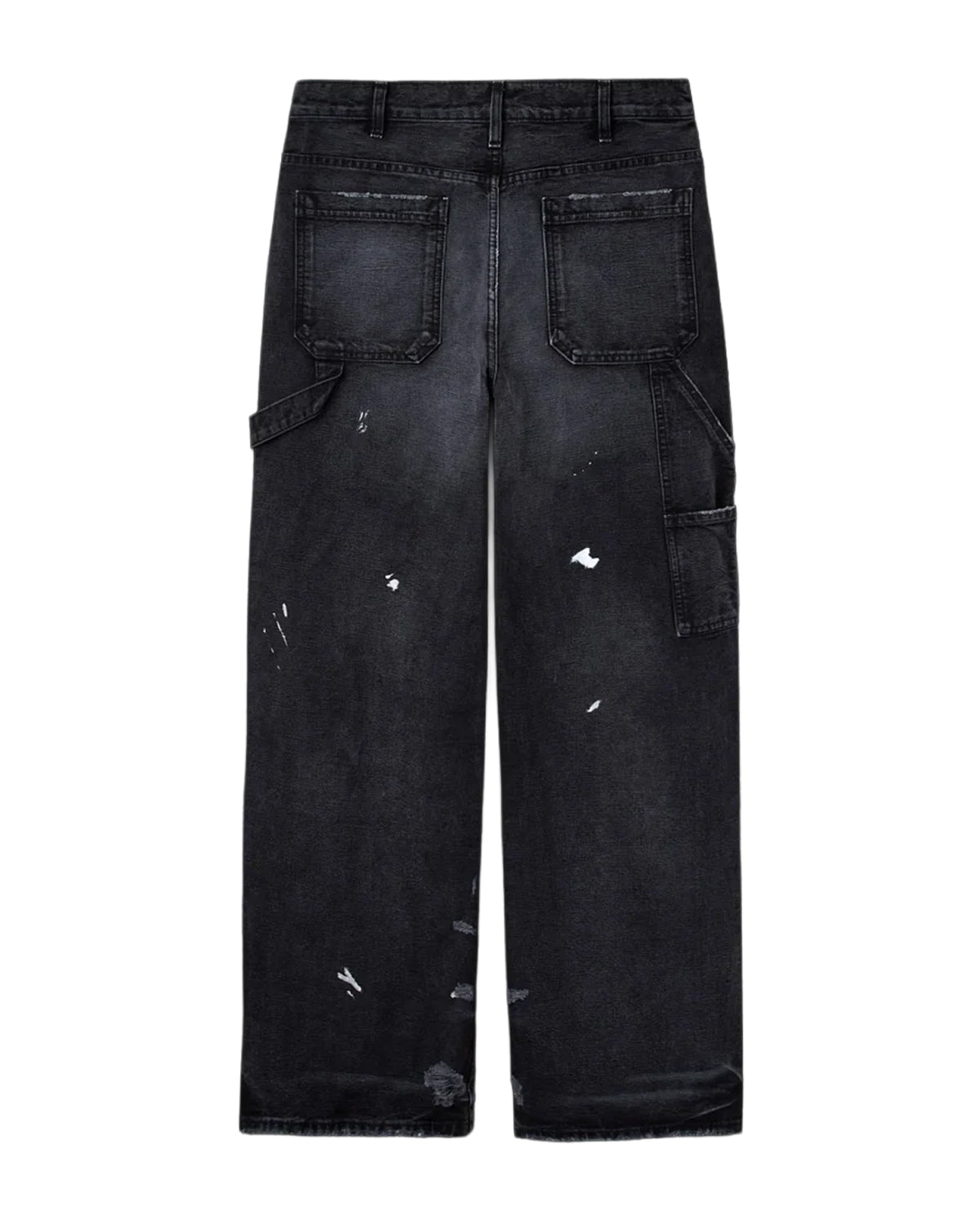 GV Gallery Blackberry Carpenter Pants black, back view showing back pockets and hammer loop