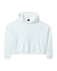 GV Gallery Blonde Hoodie white, plain pullover hoodie, front view