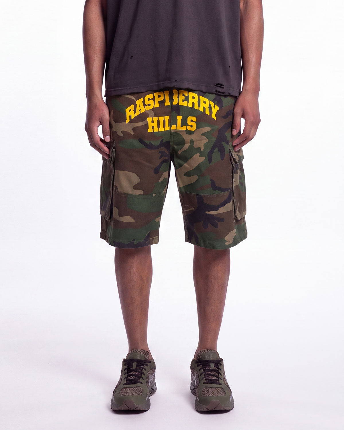 GV Gallery Camo Cargo Shorts Green