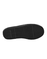 GV Gallery Deebo Slippers black, outsole view showing the ribbed rubber tread