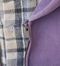 GV Gallery Flannel Zip Up Hoodie zipper detail