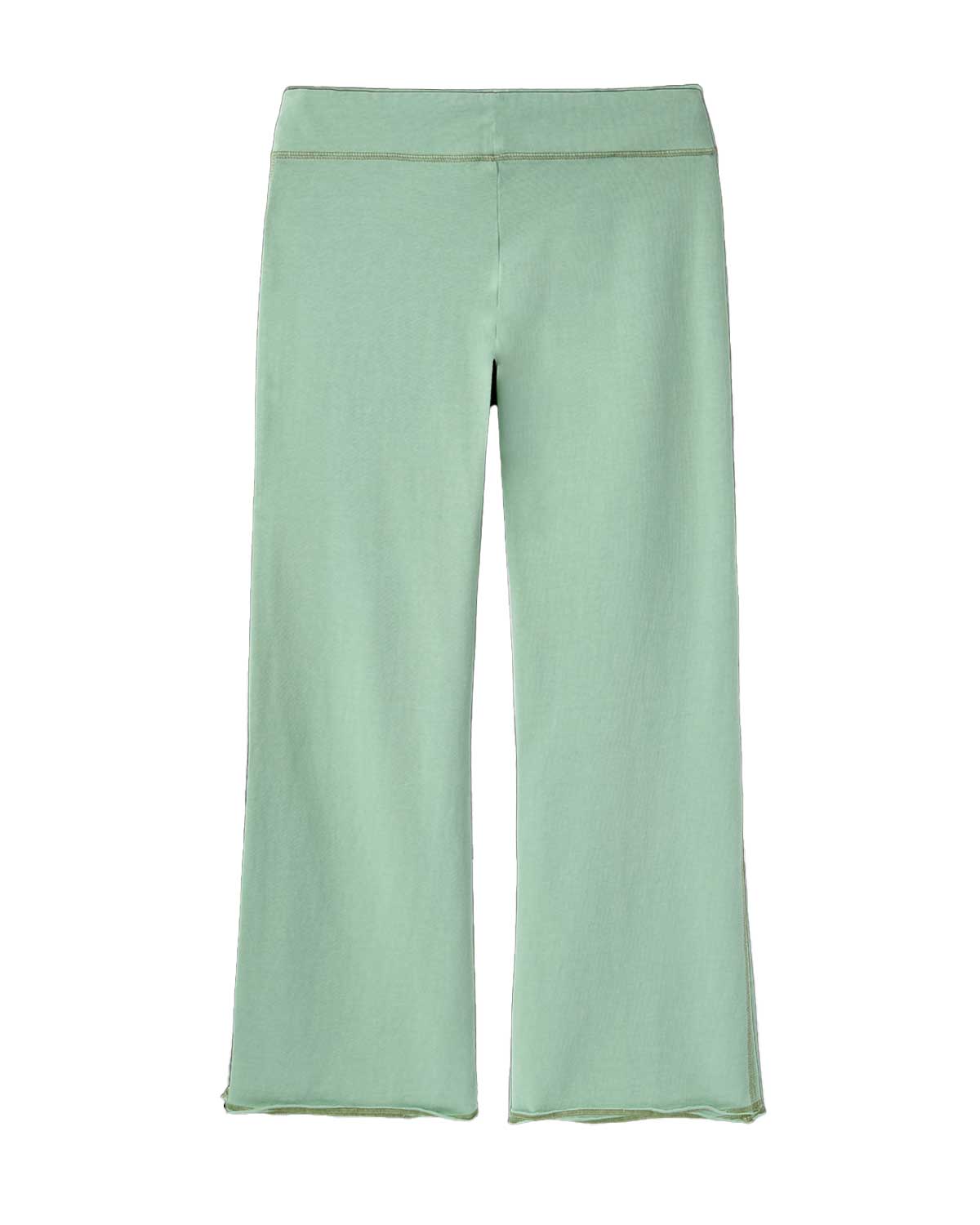 GV Gallery Seafoam Women's Sweatpants teal, plain back view of the flared leg