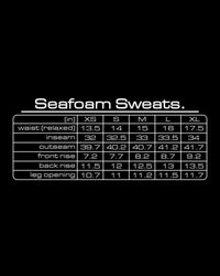 GV Gallery Sun Valley Women's Sweatpants yellow size chart with measurements