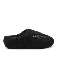 GV Gallery Stacy from the Wood Fuzzy Mules Black