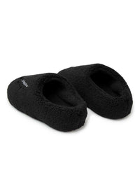 GV Gallery Stacy from the Wood Fuzzy Mules Black