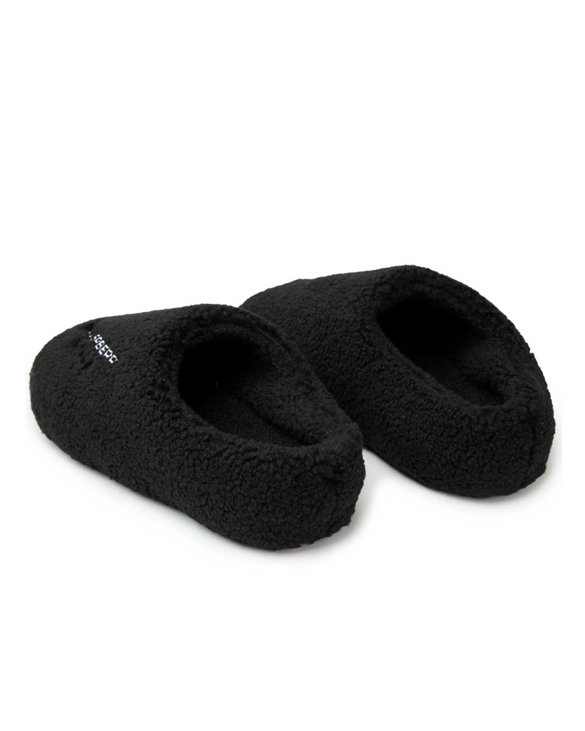 GV Gallery Stacy from the Wood Fuzzy Mules Black