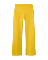 GV Gallery Sun Valley Women's Sweatpants yellow, plain back view of the wide flared leg