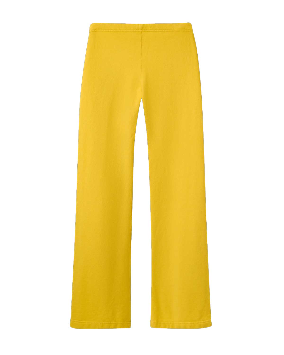 GV Gallery Sun Valley Women's Sweatpants yellow, plain back view of the wide flared leg