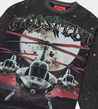 Godspeed Airstrike L/S Tee Washed Black