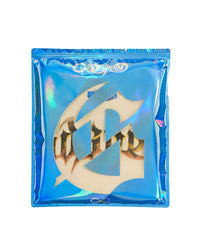 Godspeed Alexa NG Tee bone, holographic blue Godspeed packaging bag with the Gothic G logo