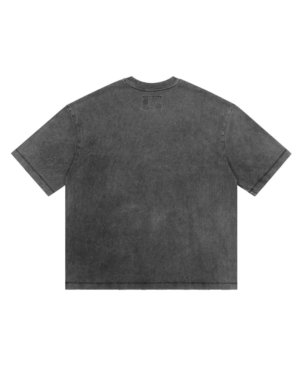 Godspeed Artificial Love II NG Tee Grey, plain washed grey back with no graphic, back view